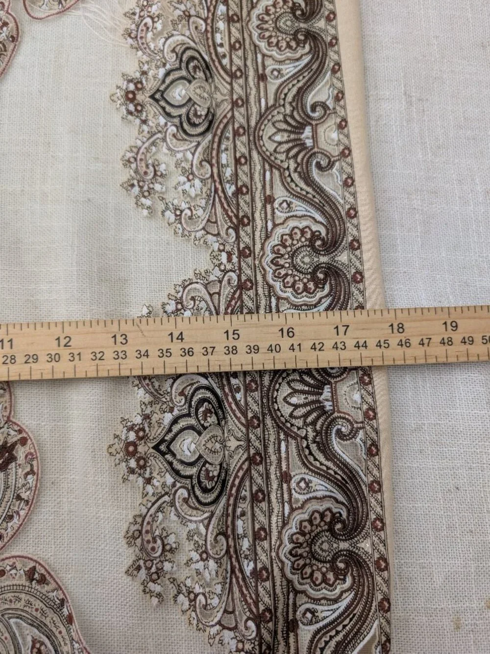 Partially Sheer Beige Brown Scarf with Sparkles